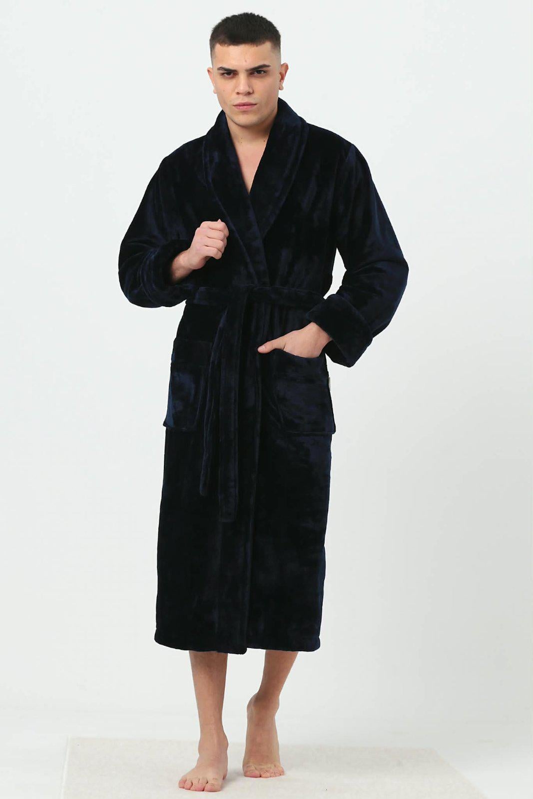 Халат мужской Nusa микрофибра 1450 XXXXL Lacivert (38366256) Халат мужской Nusa микрофибра 1450 XXXXL Lacivert (38366256)