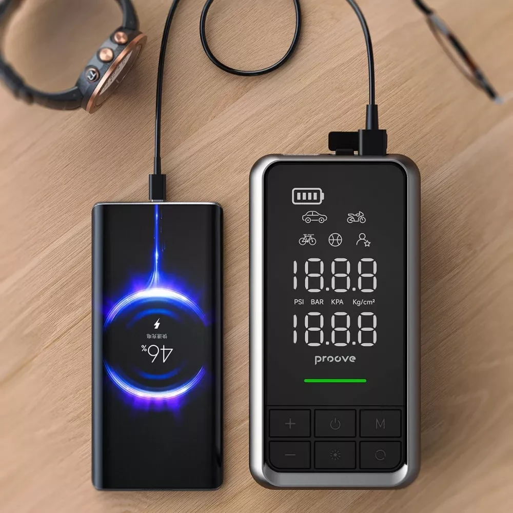 Пусковое устройство Proove Air Jump 2в1 и насос 10400 mAh 1000A - фото 6 Пусковое устройство Proove Air Jump 2в1 и насос 10400 mAh 1000A - фото 6