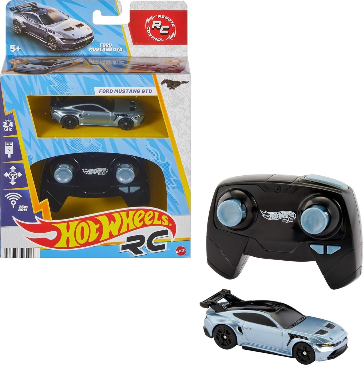 Машинка Hot Wheels Ford Mustang 1:64 на пульте управления (JBH04)