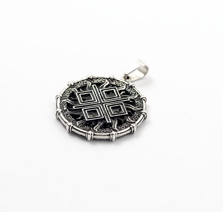 Кулон оберіг Maxi Silver 8493 Макошь двосторонній (88493)