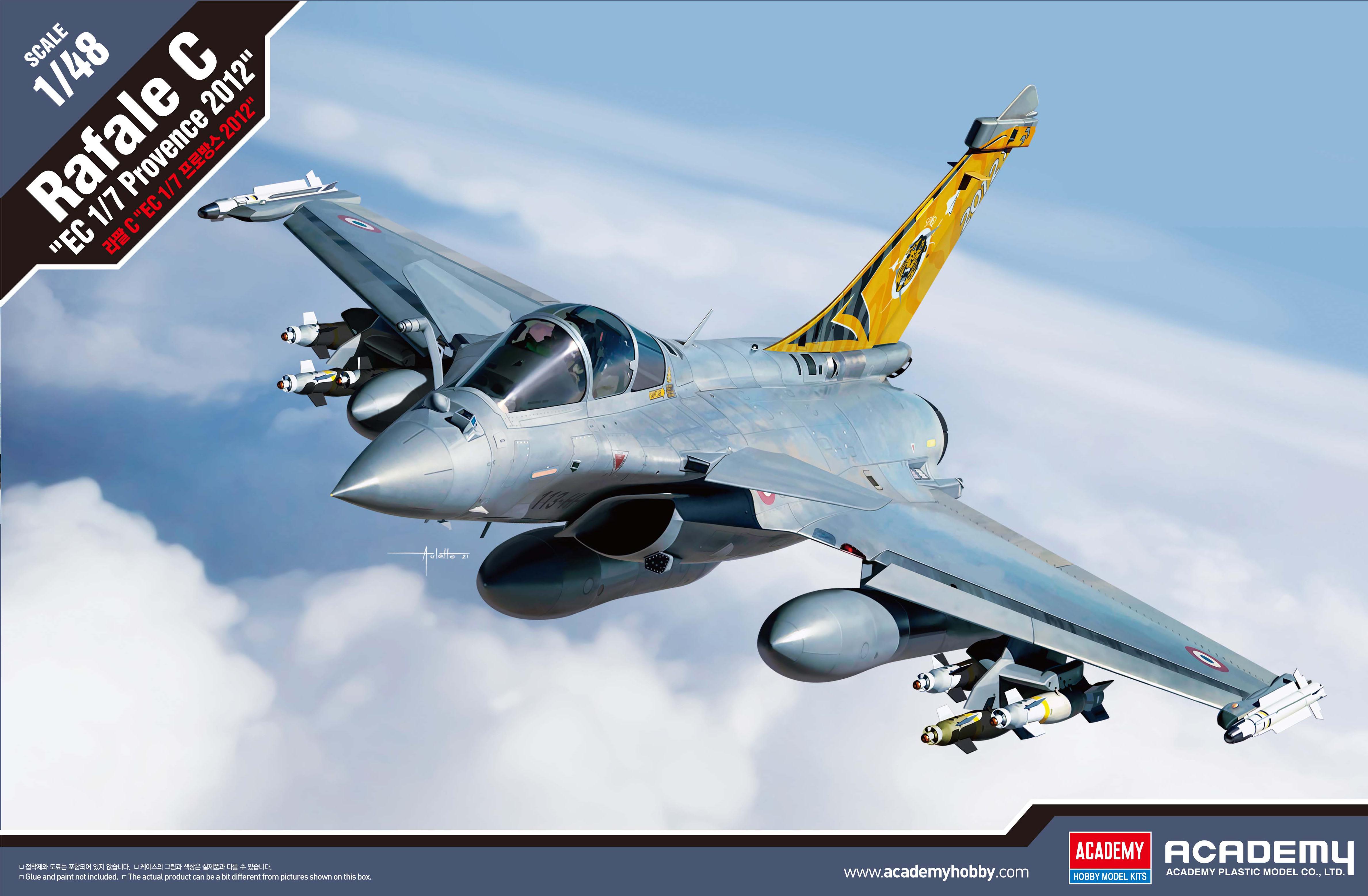 Сборная модель Academy Rafale C EC 1/7 Provence 2012 1:48 (12346) - фото 1