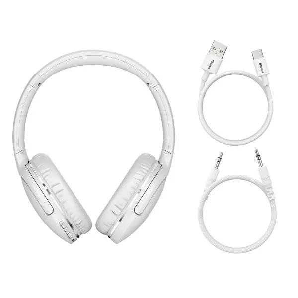 Наушники беспроводные BASEUS Encok Wireless D02 Pro Bluetooth White (NGTD010302) - фото 7