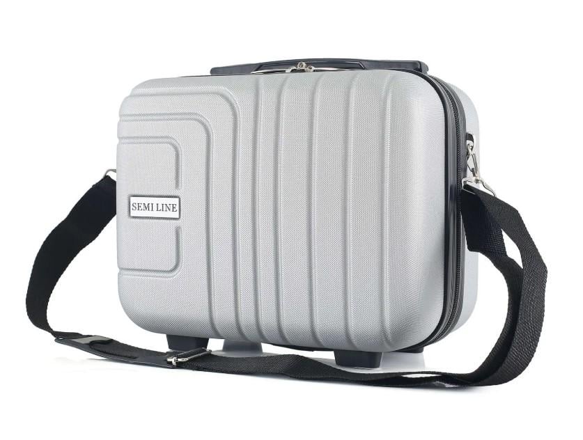 Кейс для косметики SEMI LINE 18 л Light Grey (T5762-1)