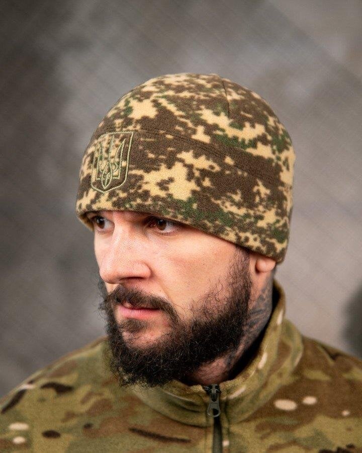 Шапка тактическая флисовая one size Пиксель (PK1048)