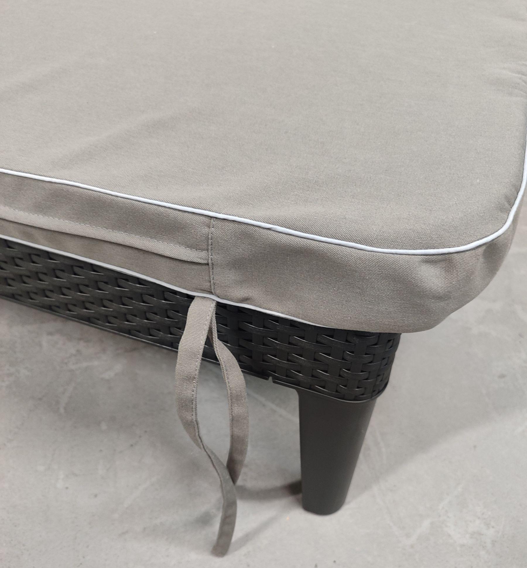 Матрас для шезлонга eGarden Mare двухсторонний акрил 195x58x6 см Серый (5746) - фото 7 Матрас для шезлонга eGarden Mare двухсторонний акрил 195x58x6 см Серый (5746) - фото 7