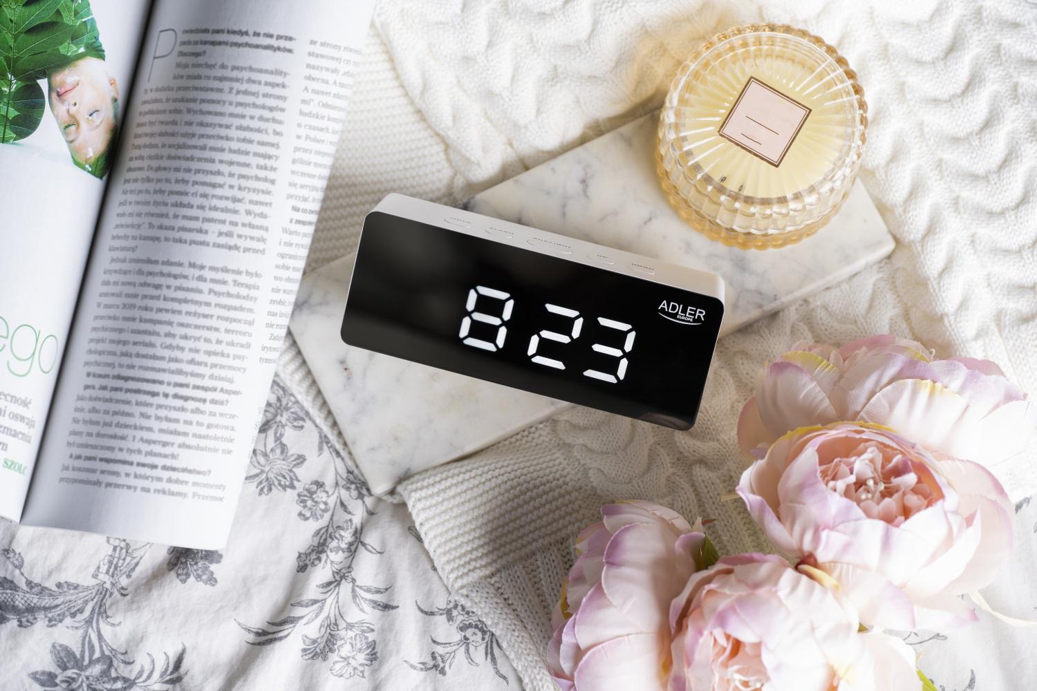 Часы Adler AD 1189 с термометром USB питания 3 режима сигнала (04085) - фото 8 Часы Adler AD 1189 с термометром USB питания 3 режима сигнала (04085) - фото 8