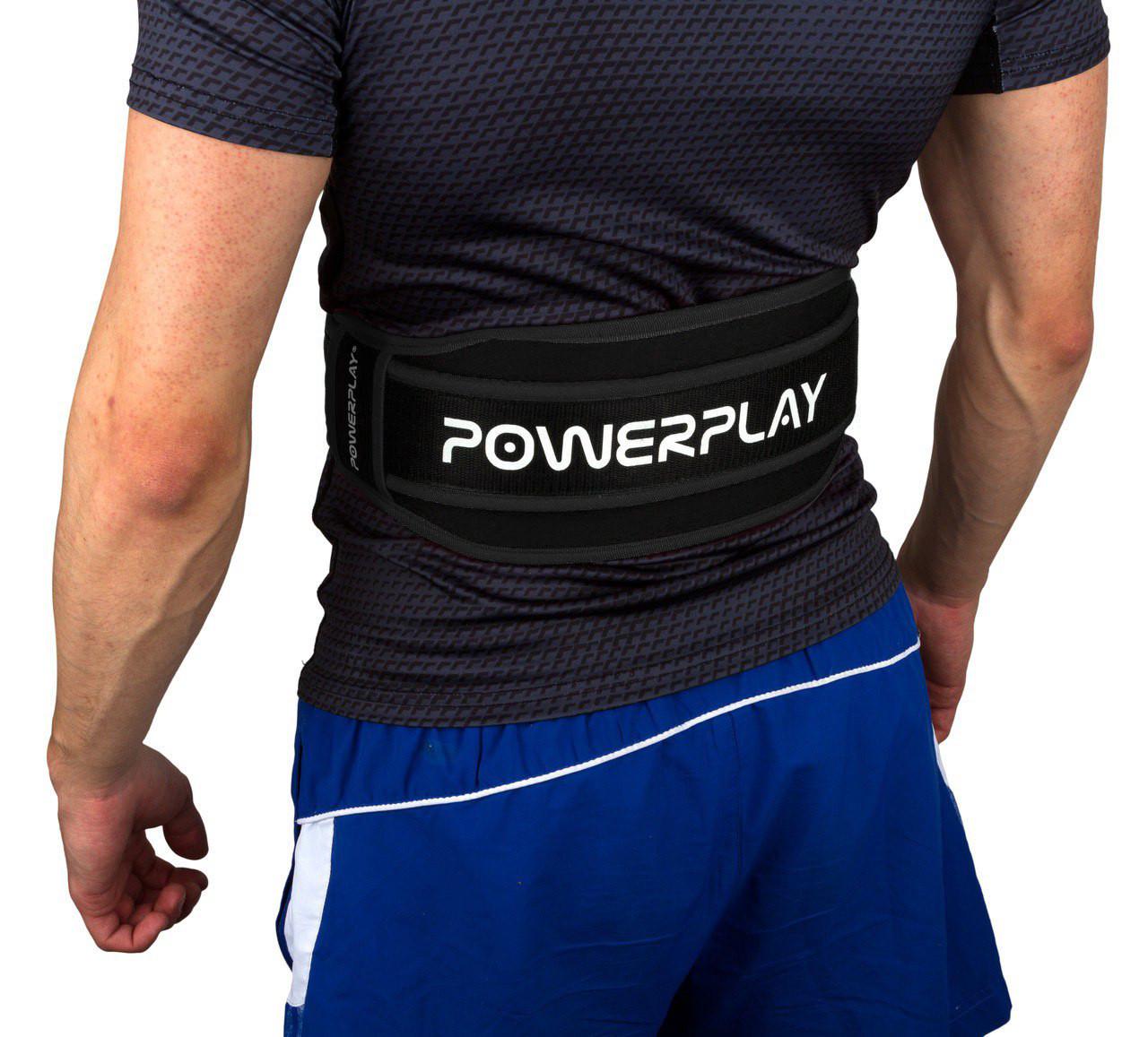 Пояс для важкої атлетики Power Play 5546 неопреновий M Black (15738099) - фото 4