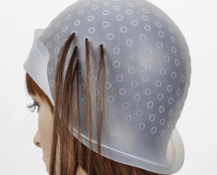 Шапочка силіконова для вибілювання волосся ДенІС professional Білий (1482521795) - фото 2 Шапочка силіконова для вибілювання волосся ДенІС professional Білий (1482521795) - фото 2
