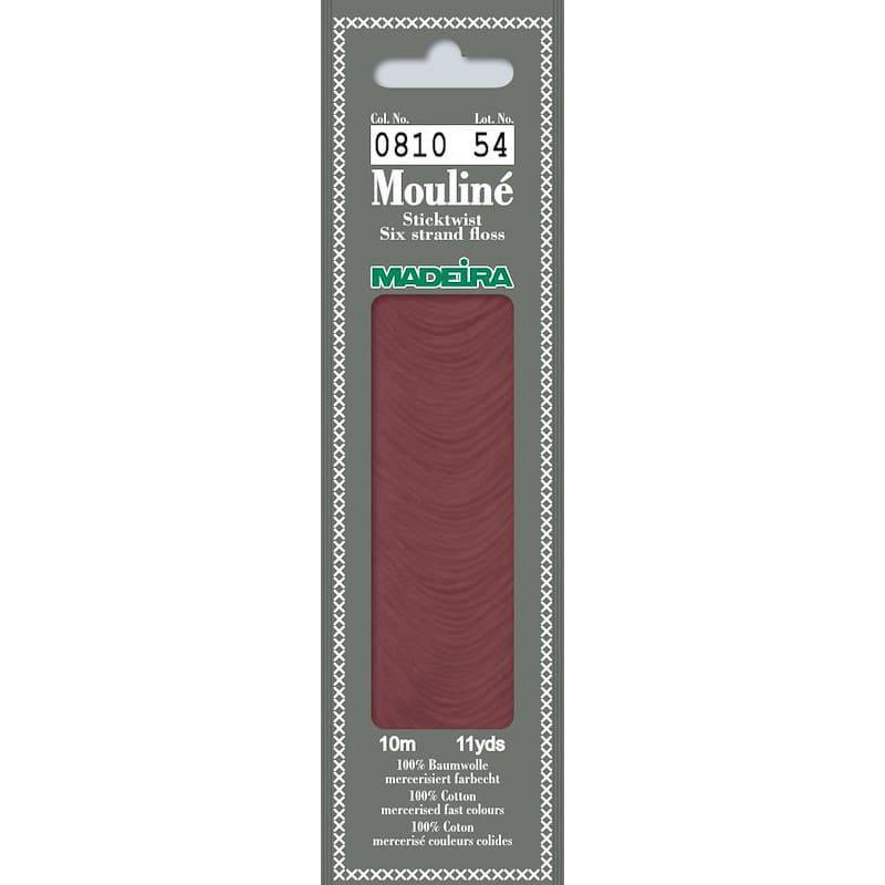 Нитки мулине Madeira 0810 Mouline Античный розово-лиловый