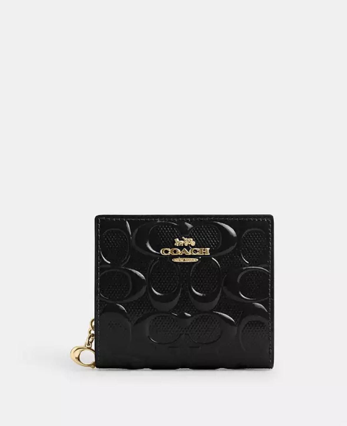 Кошелек женский кожаный Coach Snap Wallet In Signature Leather CV415