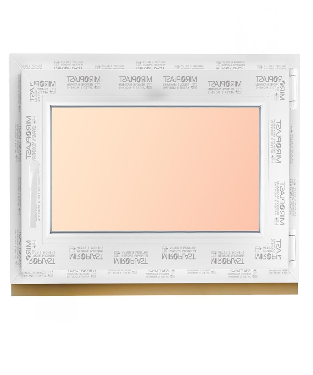 Окно металлопластиковое поворотно-откидное WDS Miroplast с однокамерным стеклопакетом 650х550 мм 4-16-4(En) Окно металлопластиковое поворотно-откидное WDS Miroplast с однокамерным стеклопакетом 650х550 мм 4-16-4(En)