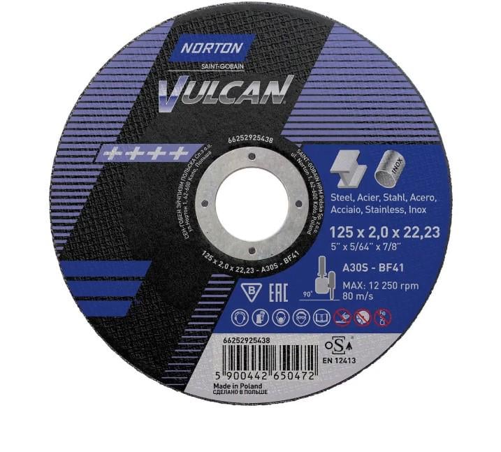 Диск NORTON VULKAN 125х1,6х22,23 мм (AN005171)