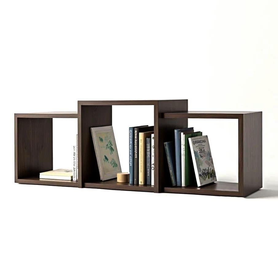 Полка книжная настольная из дерева Жордан Капучино (КПА-019209)