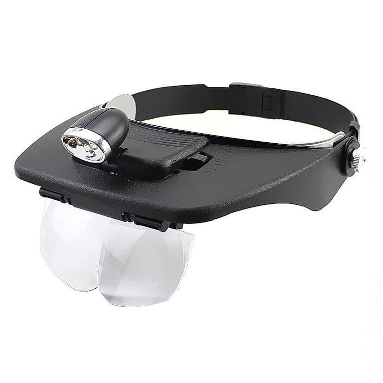 Лупа бінокулярна Magnifier 81001-A LED 1x - 6x