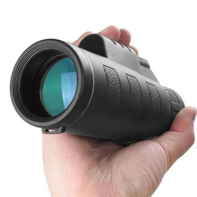 Монокуляр монокль із триногою та кліпсою 40x60 HLV Monocular Telescope Чорний - фото 3