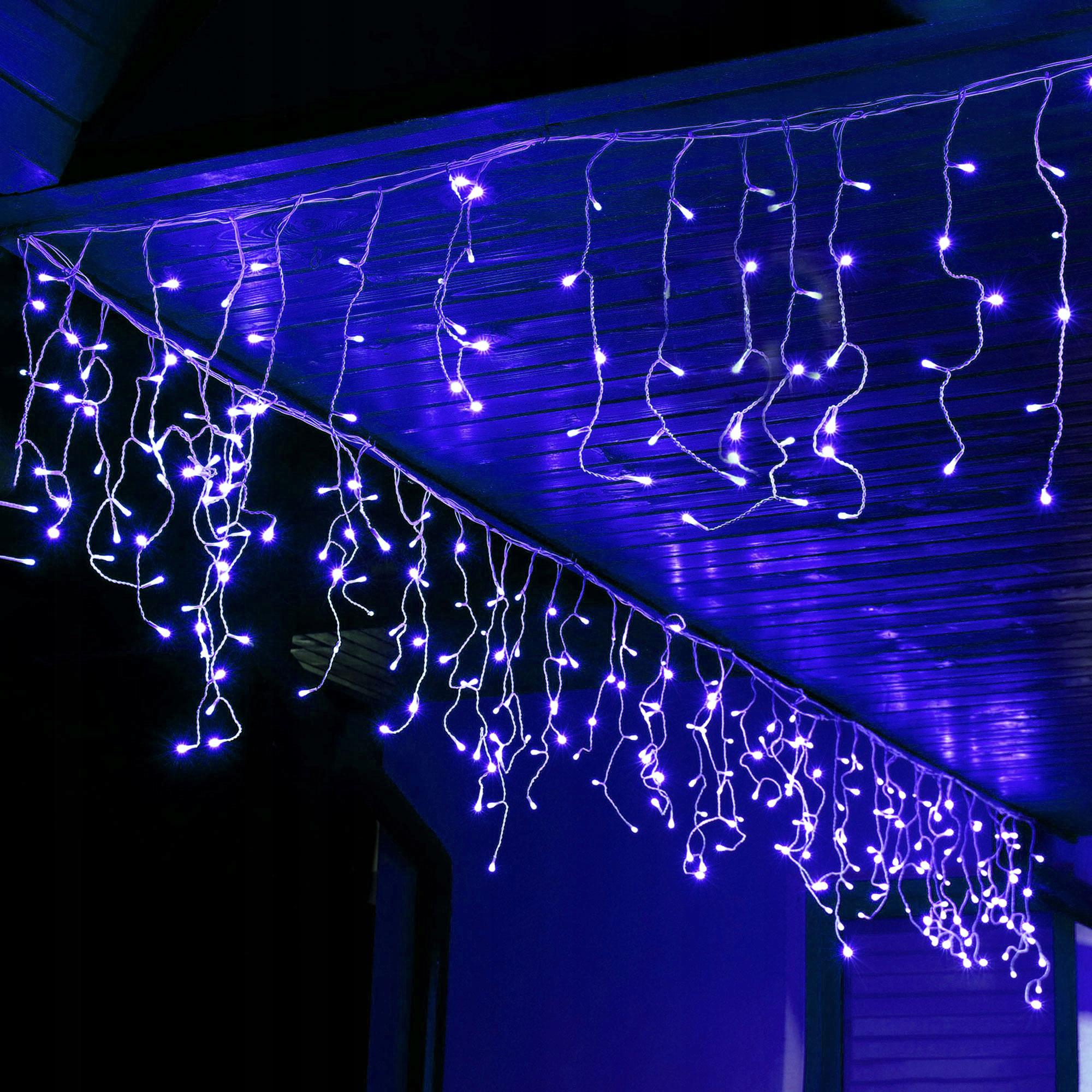 Гирлянда бахрома уличная Springos 8 м 200 LED CL0202 Blue (3134)