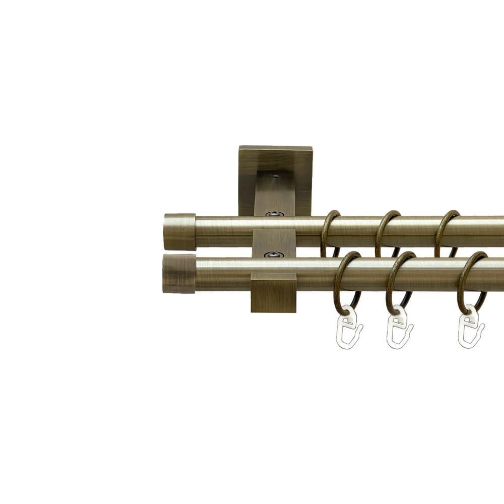 Карниз трубчатый двухрядный Orvit Заглушка Техно 19/19 мм 320 см Антик (009-2311) - фото 1 Карниз трубчатый двухрядный Orvit Заглушка Техно 19/19 мм 320 см Антик (009-2311) - фото 1