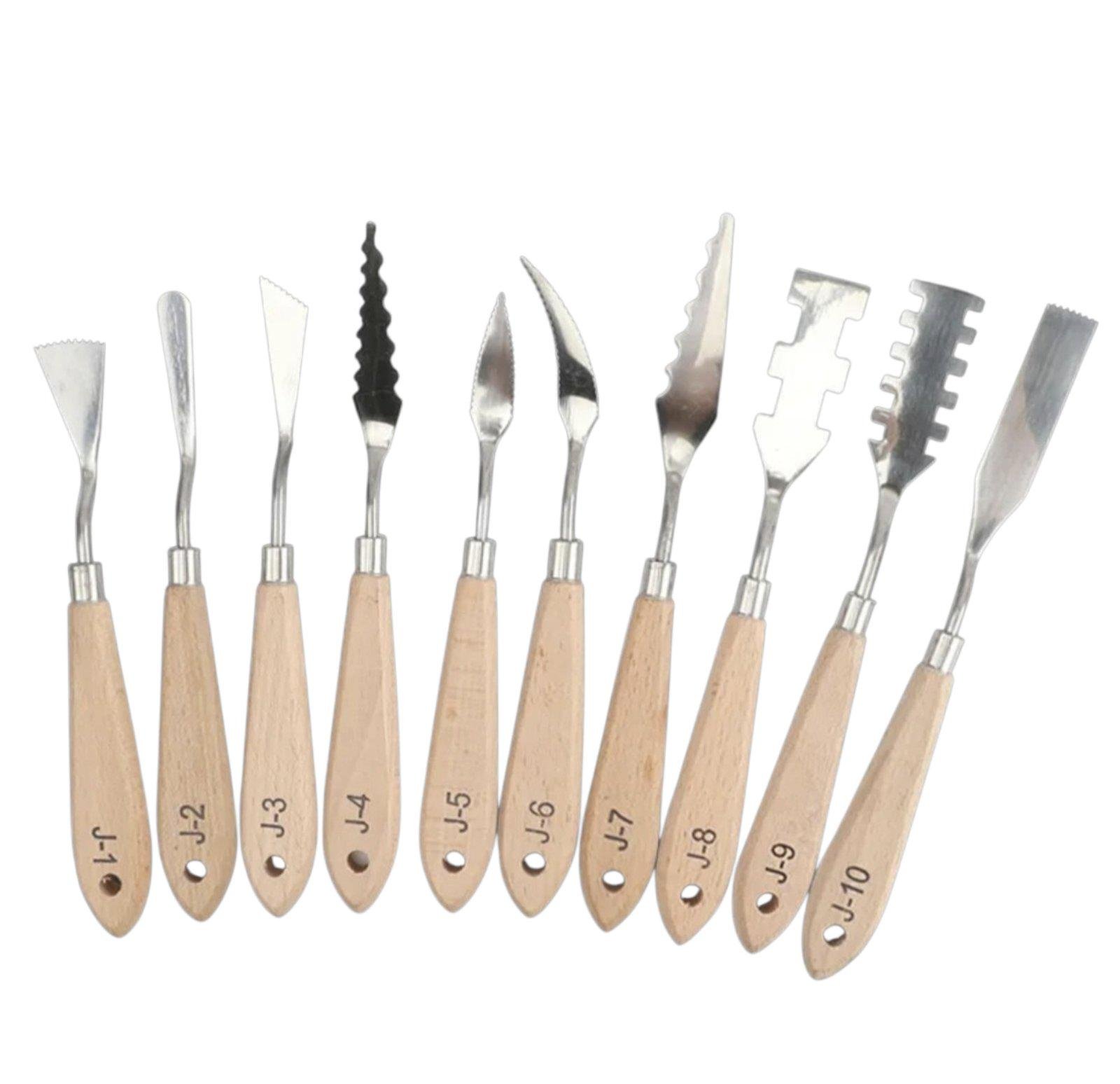 Набор художественных мастихин 10 шт.