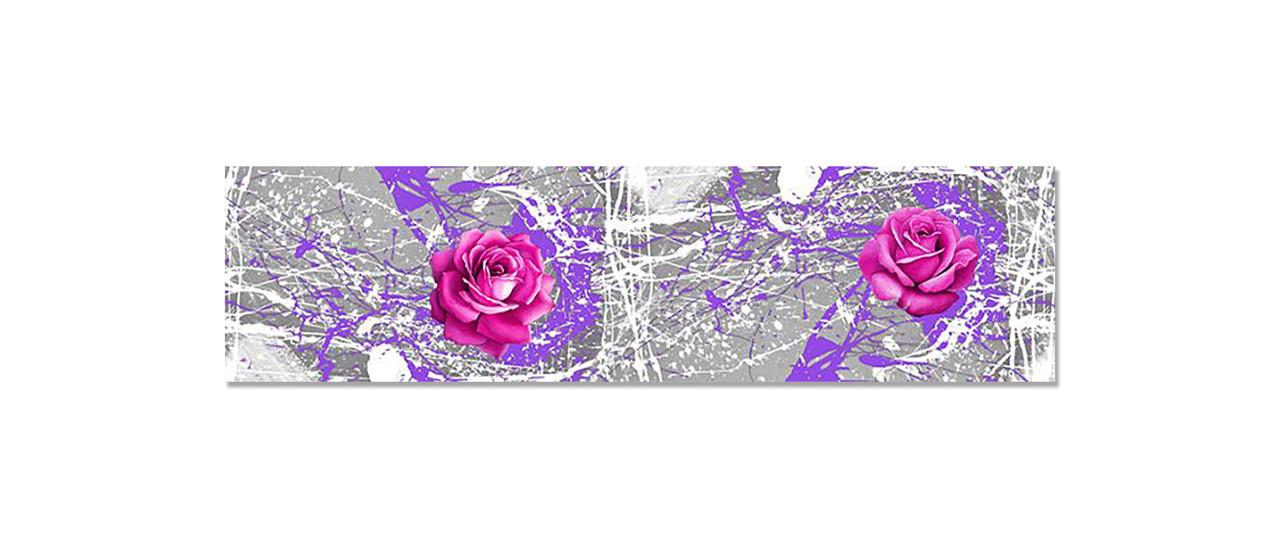 Наклейка виниловая на кухню Zatarga Брызги Краски Розы 650х2500 мм (1294193333)