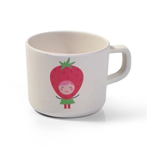 Кухоль Fissman Полуниця 225 мл бамбукове волокно (8359)