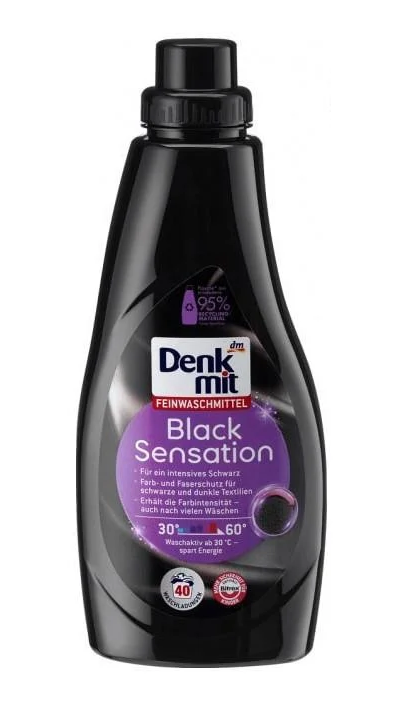 Гель для стирки черных вещей Denkmit Black Sensation 1000 мл 40 стирок