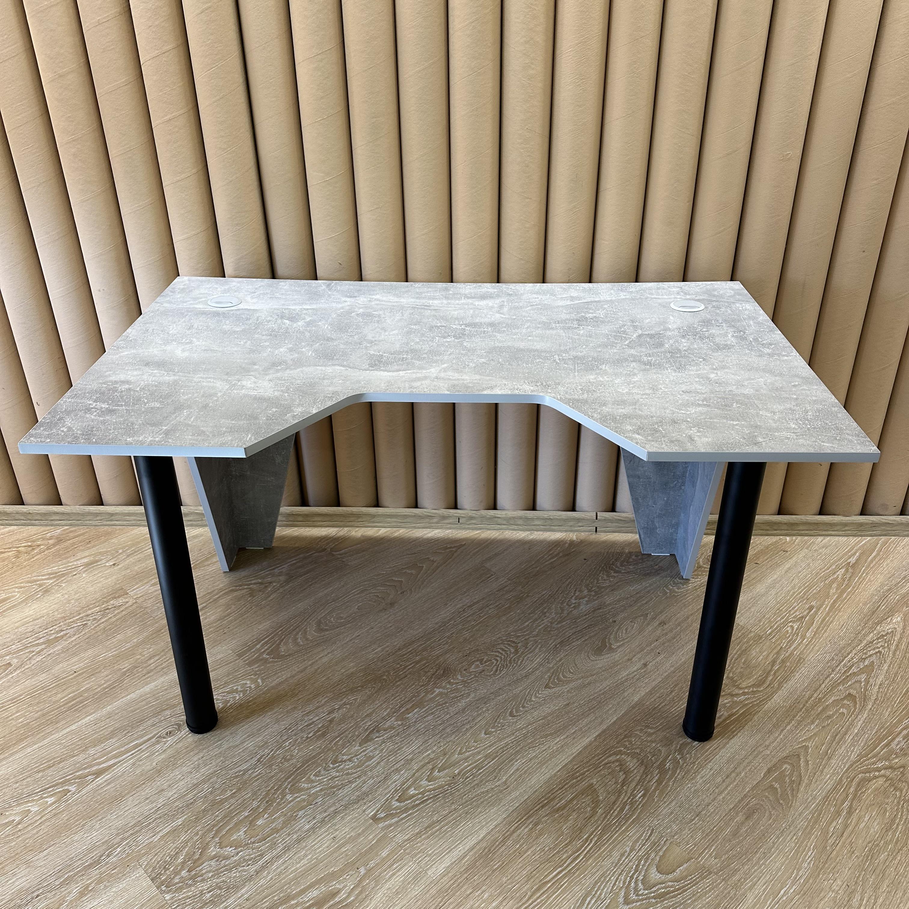 Стол компьютерный геймерский Drom Square Concrete Светло-серый - фото 5 Стол компьютерный геймерский Drom Square Concrete Светло-серый - фото 5