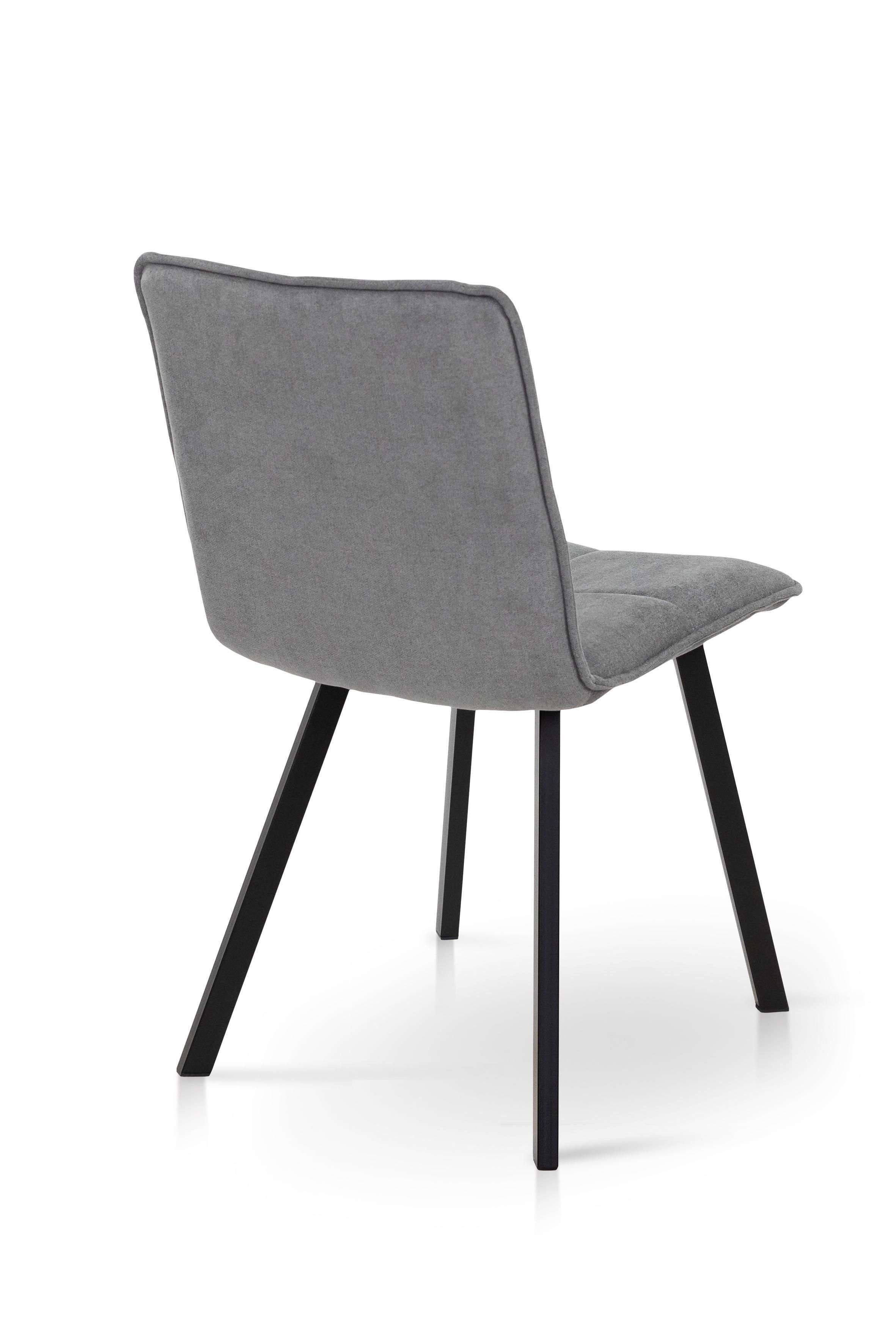 Стілець для кухні та вітальні Фіджи Тетріс 440х830х530 мм Чорний/Темно-сірий (GAА0056042) - фото 3 Стілець для кухні та вітальні Фіджи Тетріс 440х830х530 мм Чорний/Темно-сірий (GAА0056042) - фото 3