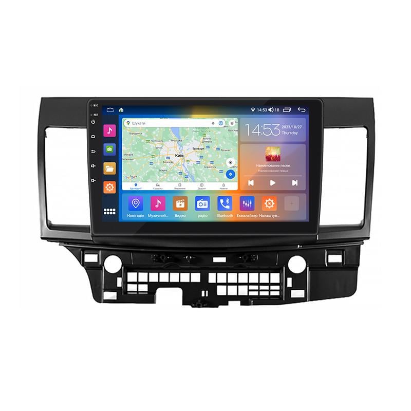 Автомагнитола штатная Lesko 4G/CarPlay/GPS/Wi-Fi для Mitsubishi Lancer X 2007-2010 2/32Gb 10" (1720858737)