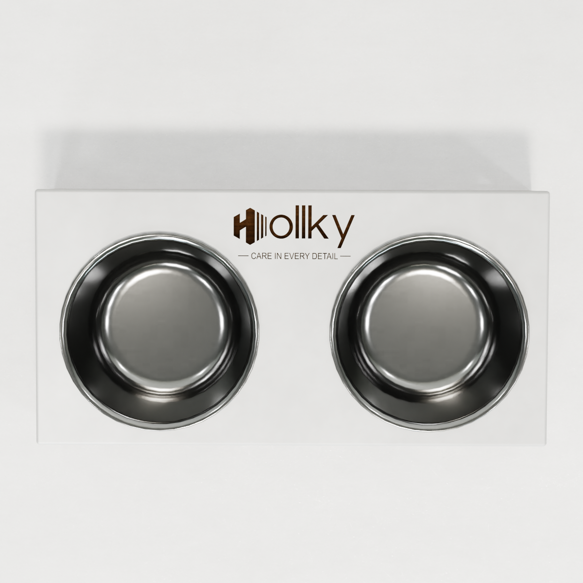 Миски на подставке для маленьких собак и котов Hollky Base S 2х0,45 л (BS-36187-GLWH) - фото 3 Миски на подставке для маленьких собак и котов Hollky Base S 2х0,45 л (BS-36187-GLWH) - фото 3