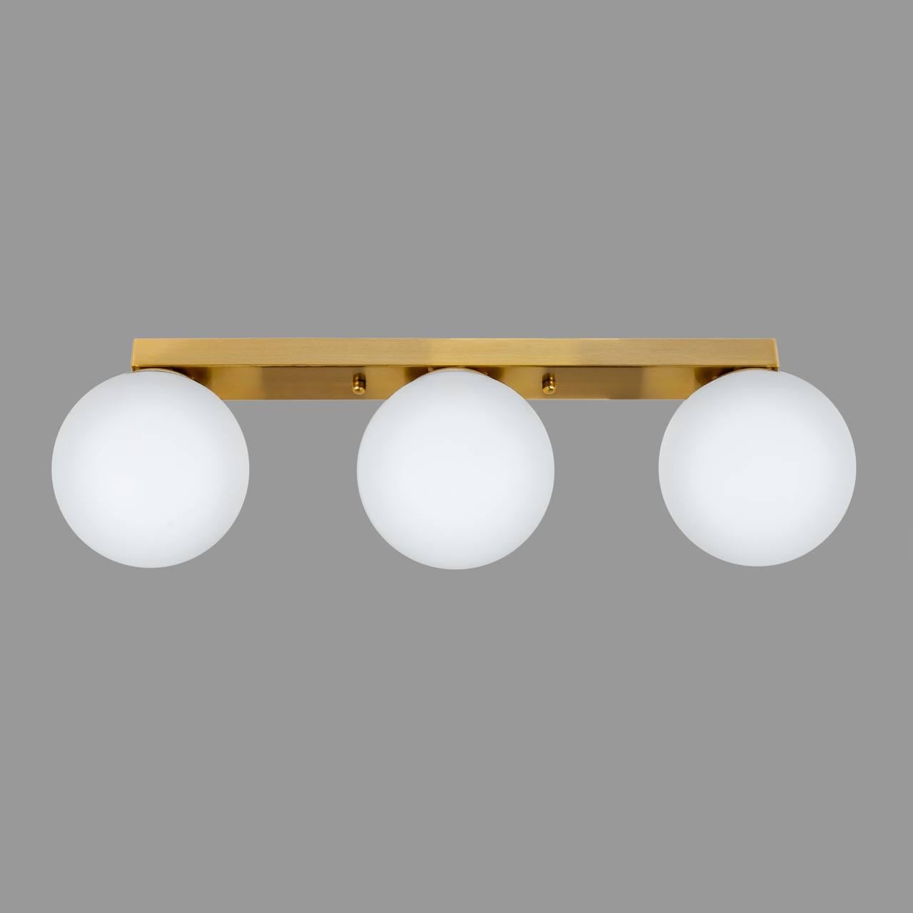 Люстра потолочная с шарами Бронзовый (56-XPR150F-3 BRZ+WH 500)