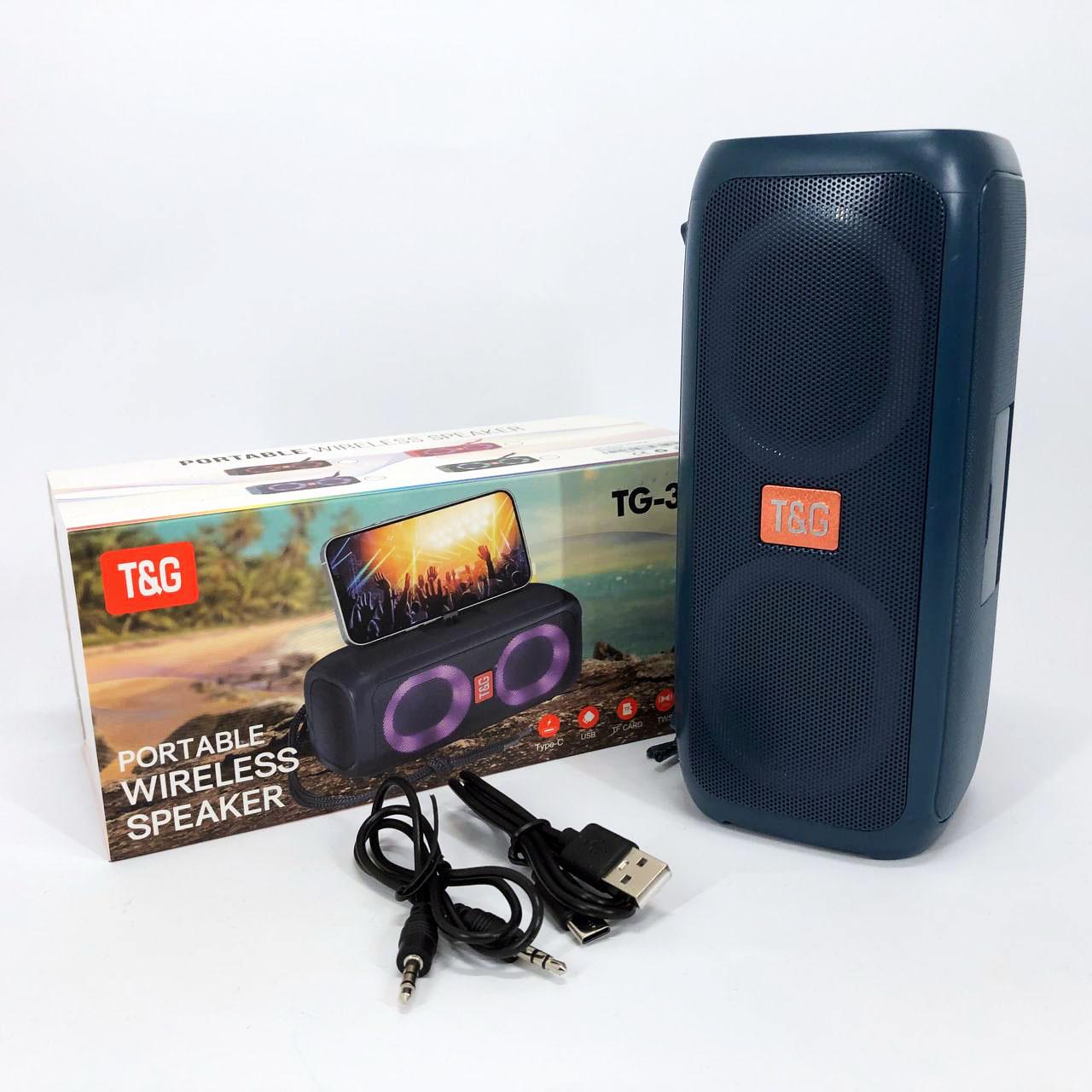 Портативна колонка TG333 2x5W з RGB підсвічуванням - фото 7