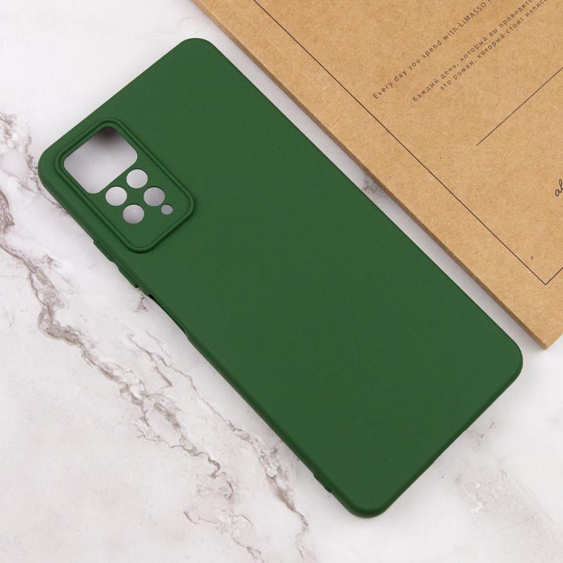 Протиударний Чохол Silicone Cover Lakshmi Full Camera (A) для Xiaomi Redmi Note 11 Pro 4G/5G / 12 Pro 4G Зелений / Dark green - фото 4