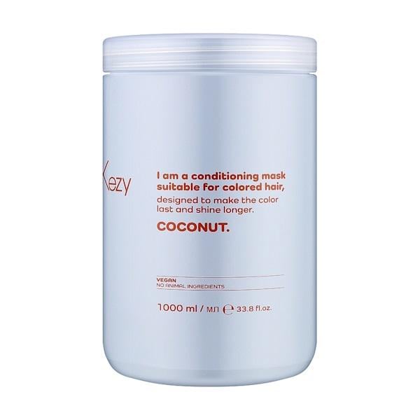 Кондиционирующая липидная маска для окрашенных волос Kezy Coconut Mask 1000 мл (99015)