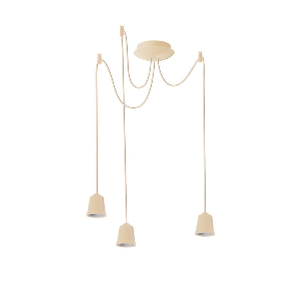 Підвісний світильник ERKA 323 стельовий 3xЕ27 2 м Слонова кістка (27550933) Підвісний світильник ERKA 323 стельовий 3xЕ27 2 м Слонова кістка (27550933)