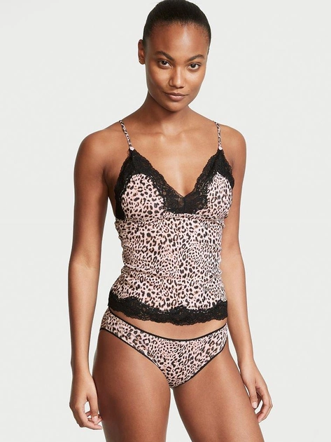 Комплект для сну Victoria's Secret Cotton Short Set бавовна ХS Леопардовий (17648320)