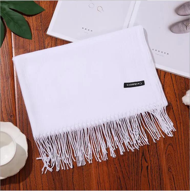 Шарф палантин Cashmere 200х70 см Білий - фото 3