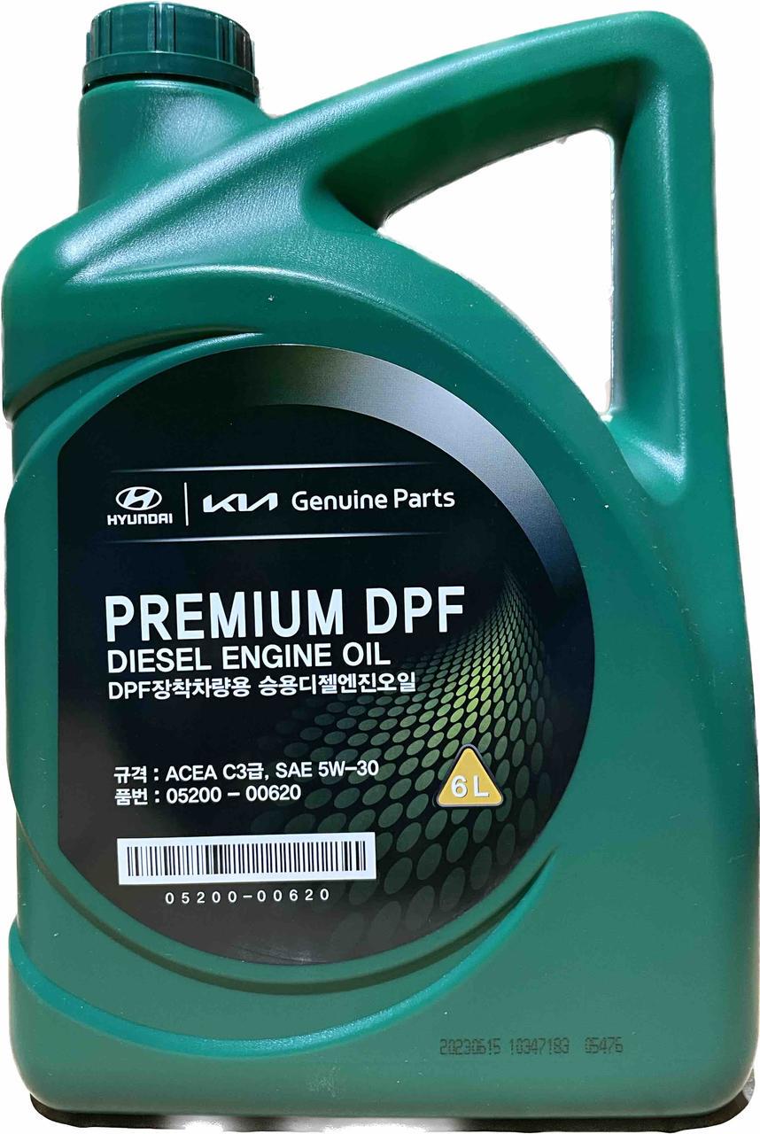 Моторное масло Mobis Premium DPF Diesel 5W-30 6 л (0520000620)