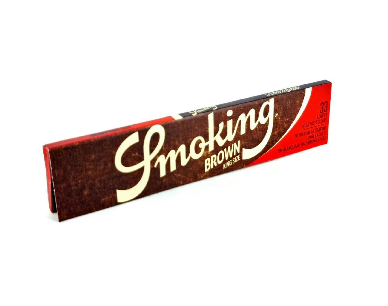 Бумага для самокруток Smoking Brown 110 мм 33 +Tips 33