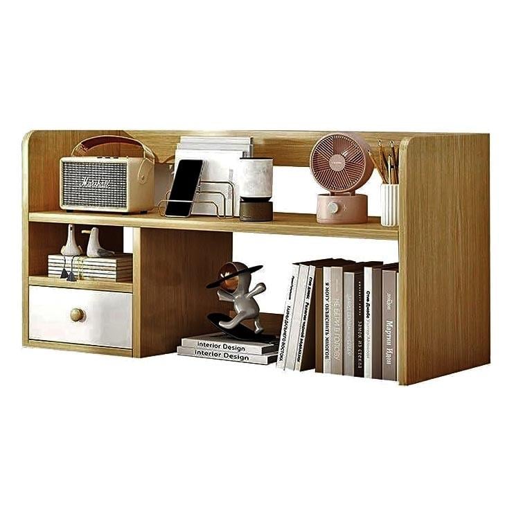 Полка-надстройка настольная из дерева Лунариоль сиена (АКД-003205)