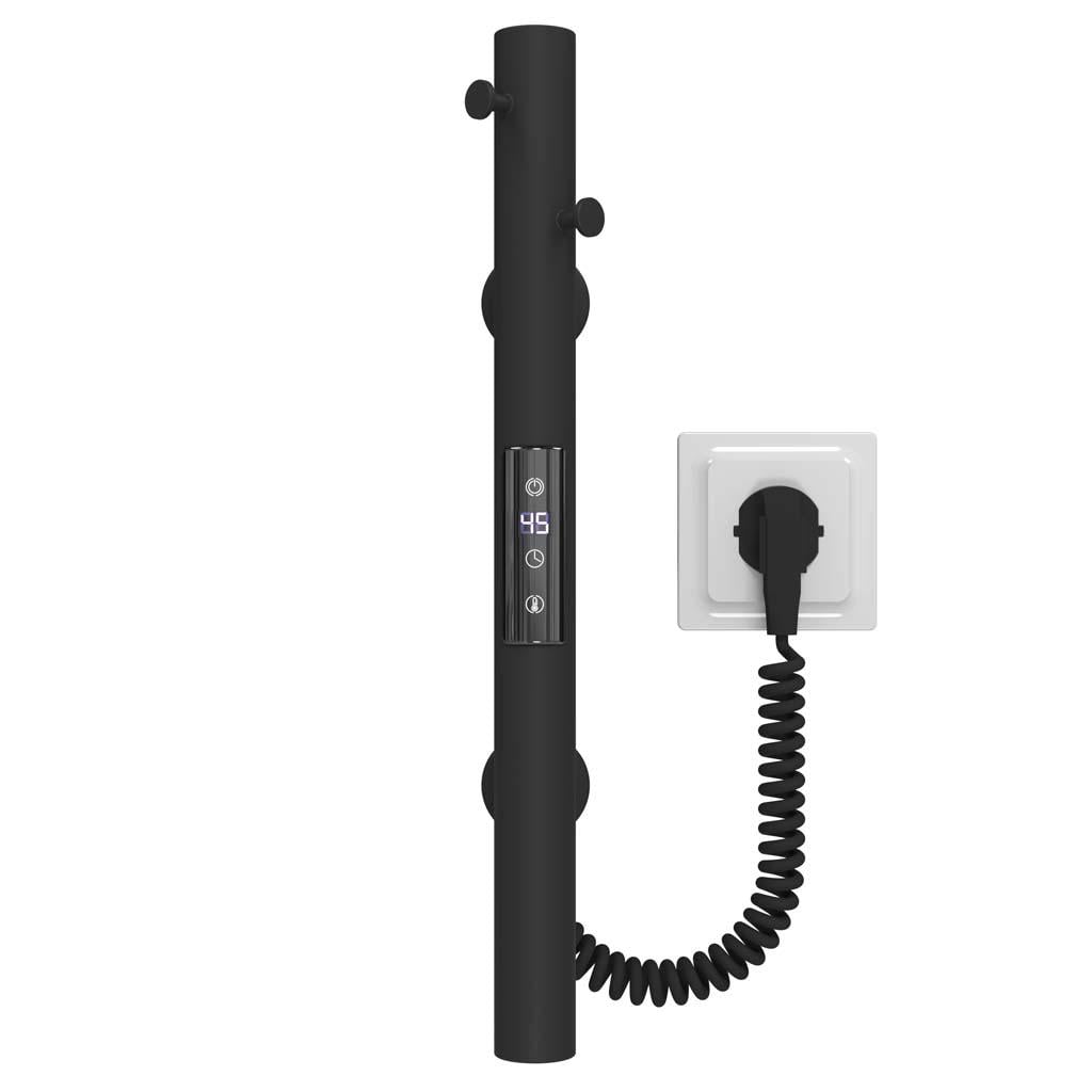 Полотенцесушитель электрический Deffi Chloe JD04 нержавеющая сталь 30x400 мм (C.MK.40.30.EWB3)