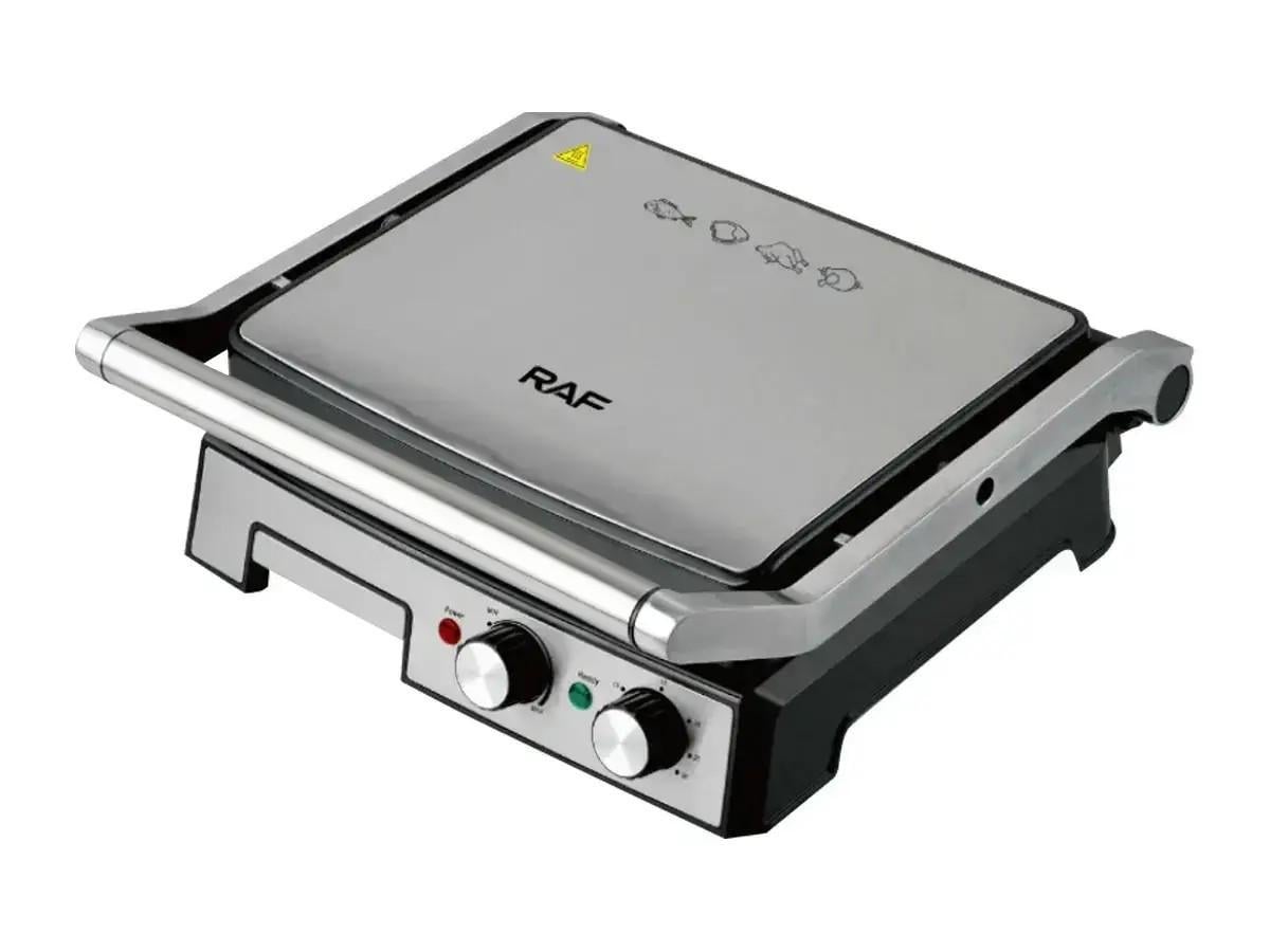 Гриль контактный BBQ RAF R2681/7266 электрический прижимной 2800 Вт 31х30х15 см