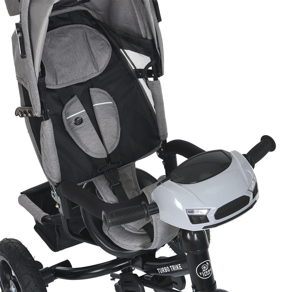 Дитячий велосипед триколісний Turbo Trike MT 1006 гумові колеса Сірий (723274572) - фото 4 Дитячий велосипед триколісний Turbo Trike MT 1006 гумові колеса Сірий (723274572) - фото 4