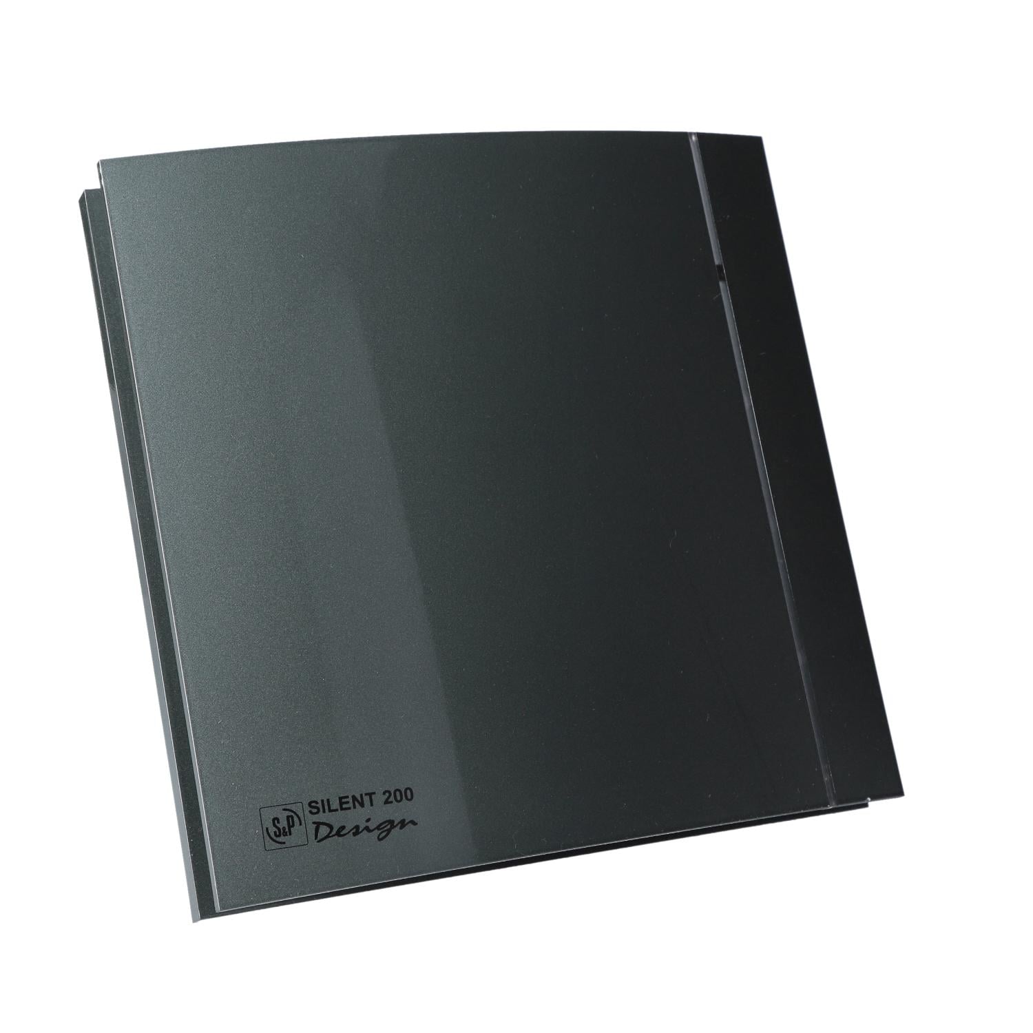 Вентилятор вытяжной Soler&Palau SILENT-100 CZ Grey Design - 4C для ванной Серый глянец