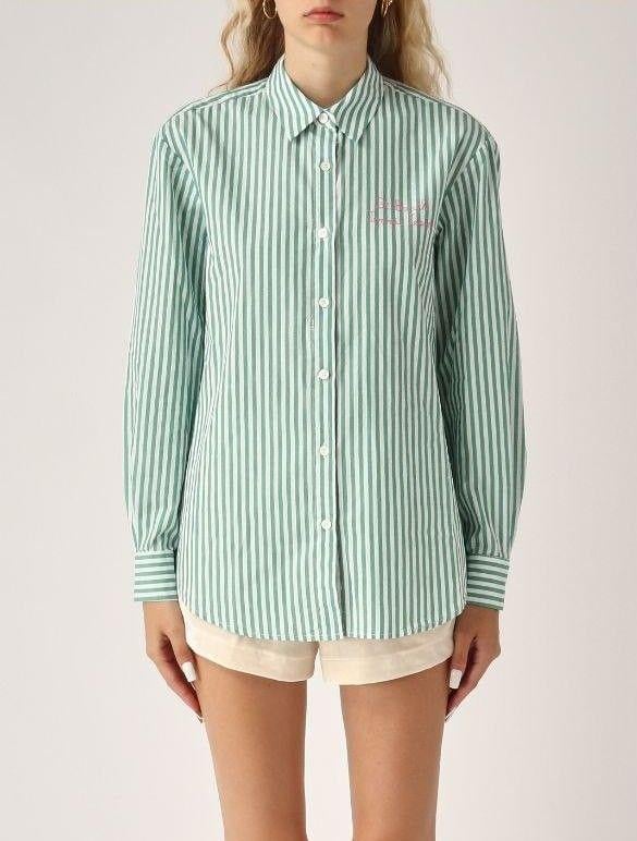 Рубашка женская MC2 Saint Barth L Зеленый (BRIG005-hkitty)