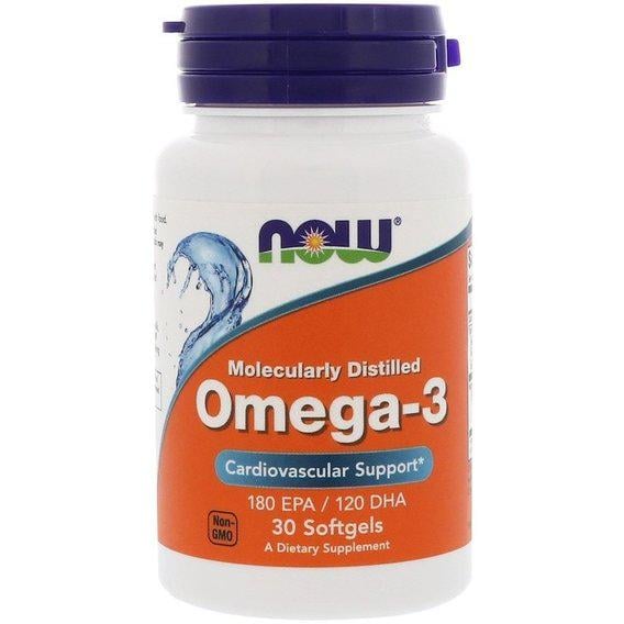 Омега 3 Foods Omega-3 Molecularly Distilled Softgels 30 Softgels