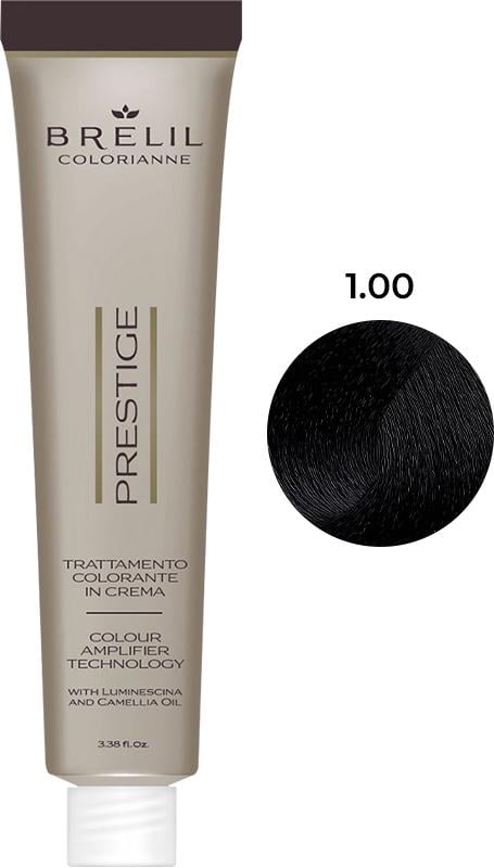 Краска для волос Brelil Colorianne Prestige 1/00 100 мл Натуральный черный (54809)