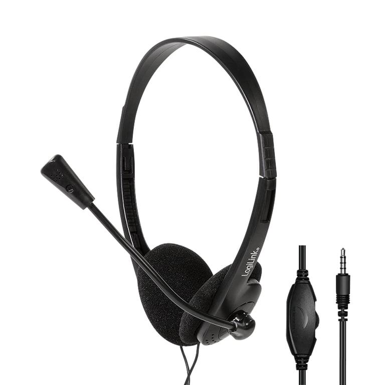 Навушники з мікрофоном Logilink HS0055 Black (521337)