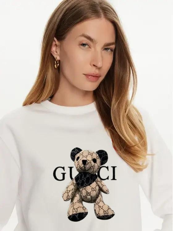 Свитшот женский Gucci Bear G-0120WT M - фото 3 Свитшот женский Gucci Bear G-0120WT M - фото 3