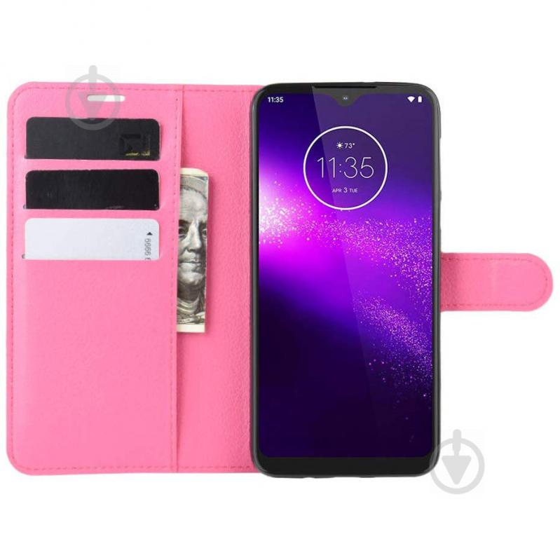 Чехол-книжка Litchie Wallet для Motorola One Macro / Moto G8 Play Rose (hub_Vhhq88393) - фото 3