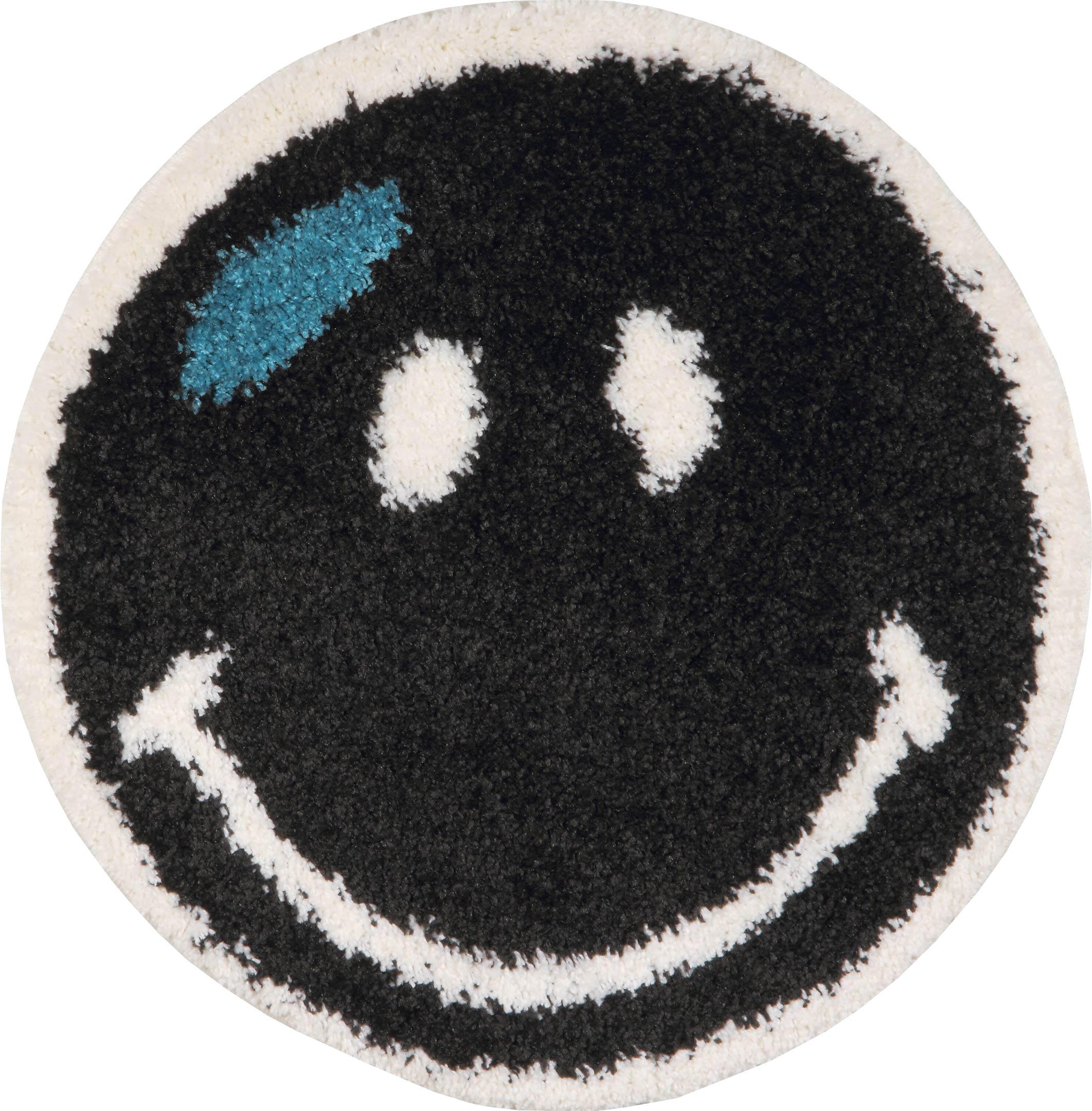Ковер с длинным ворсом Karat Fantasy 12003/180 0,67x0,67 м круглый Черный (00-00005542)
